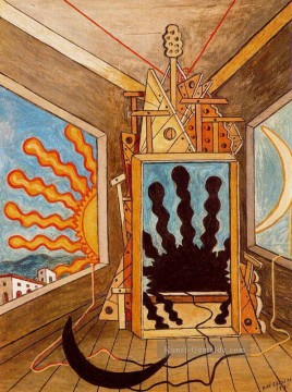  raum - Metaphysisches Interieur mit Sonne, die 1971 Giorgio de Chirico Metaphysischen Surrealismus stirbt